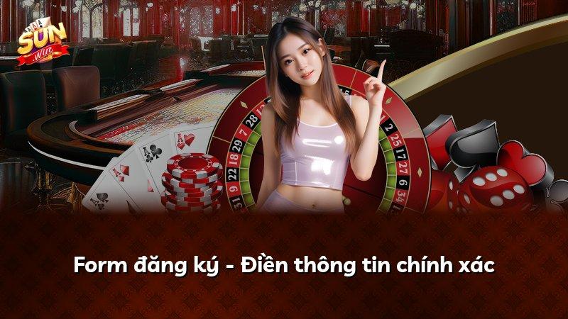 Form đăng ký - Điền thông tin chính xác